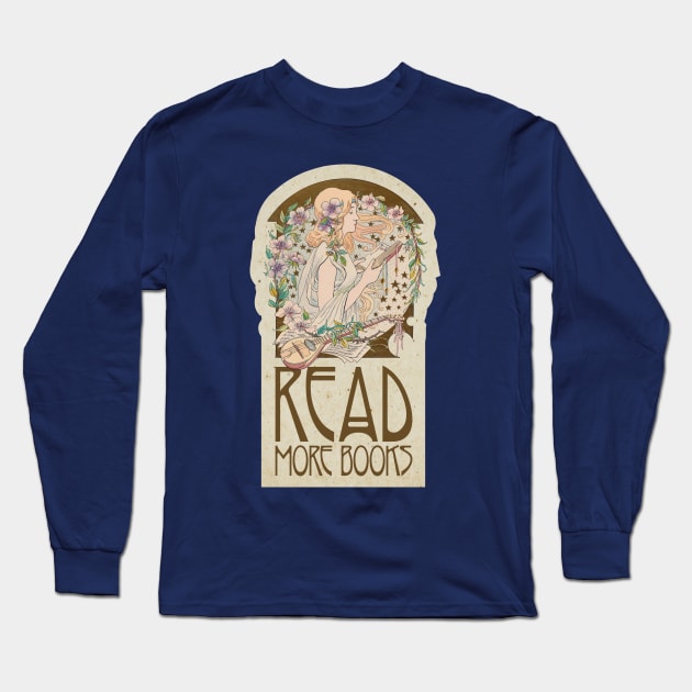 Read More Books Long Sleeve T-Shirt by Silvercrystal